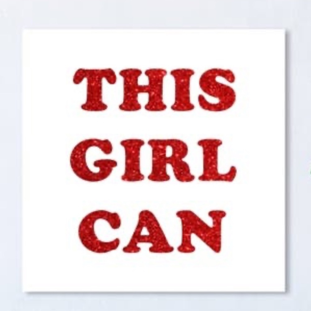 Oliver Gal “This Girl Can” Canvas Print (20”x20”)